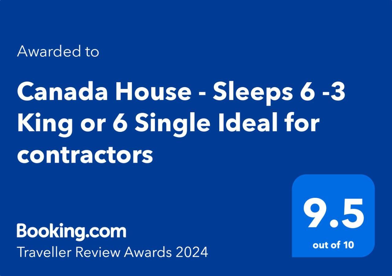 וורינגטון Canada House - Sleeps 6 -3 King Or 6 Single Ideal For Contractors מראה חיצוני תמונה